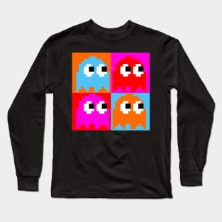 Pop Art Ghosts Long Sleeve T-Shirt